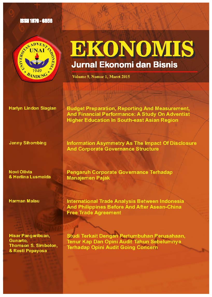 					View Vol. 9 No. 1 (2015): EKONOMIS : Maret 2015
				