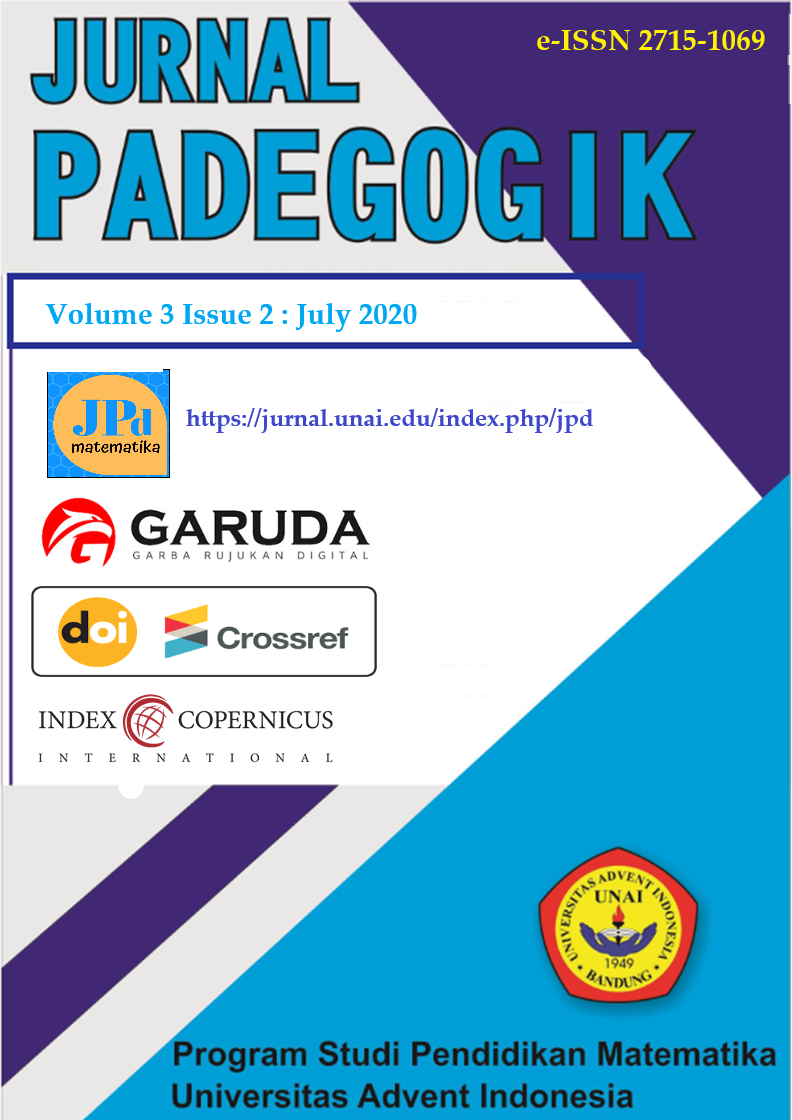 Cover Jurnal Padegogik 3(2) July 2020