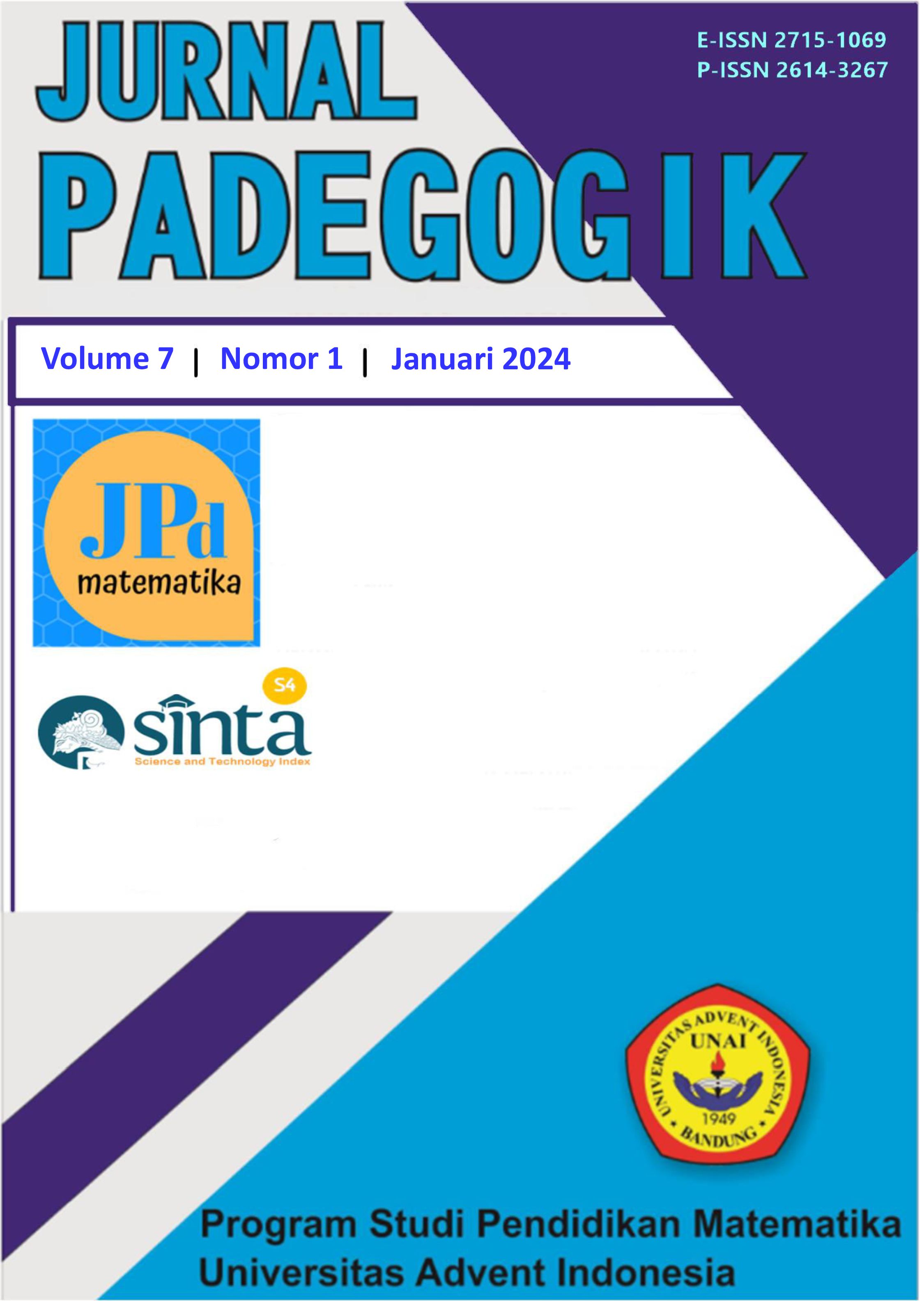 					View Vol. 7 No. 1 (2024): Jurnal Padegogik, January 2024
				