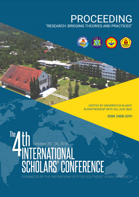 abstract proceedings international scholars conference